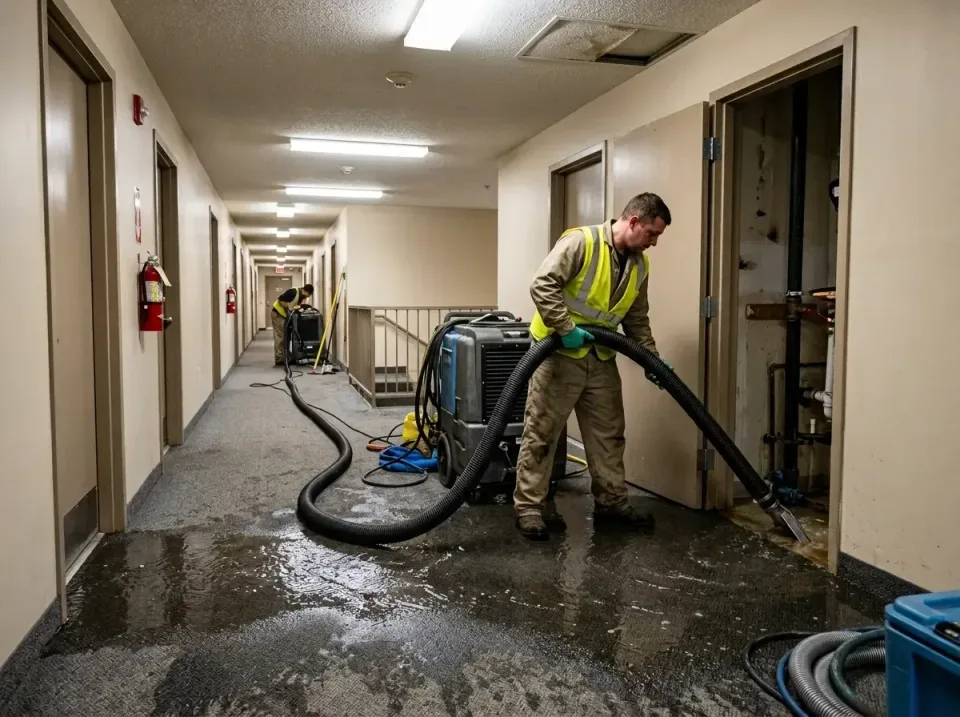 multi-unit-apartment-hallway-f-005 — frequently asked questions, Emergency Burst Pipe Water Extraction & Removal in Russellv…